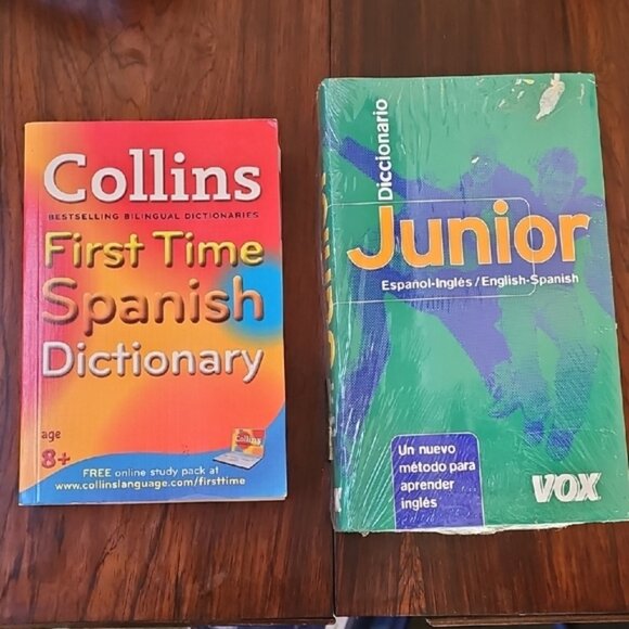 Collins Spanish Dictionary and sealed Vox Junior Dictionary Set - Picture 10 of 10